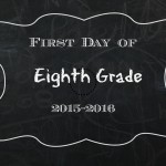 First Day of School Chalkboard Printable